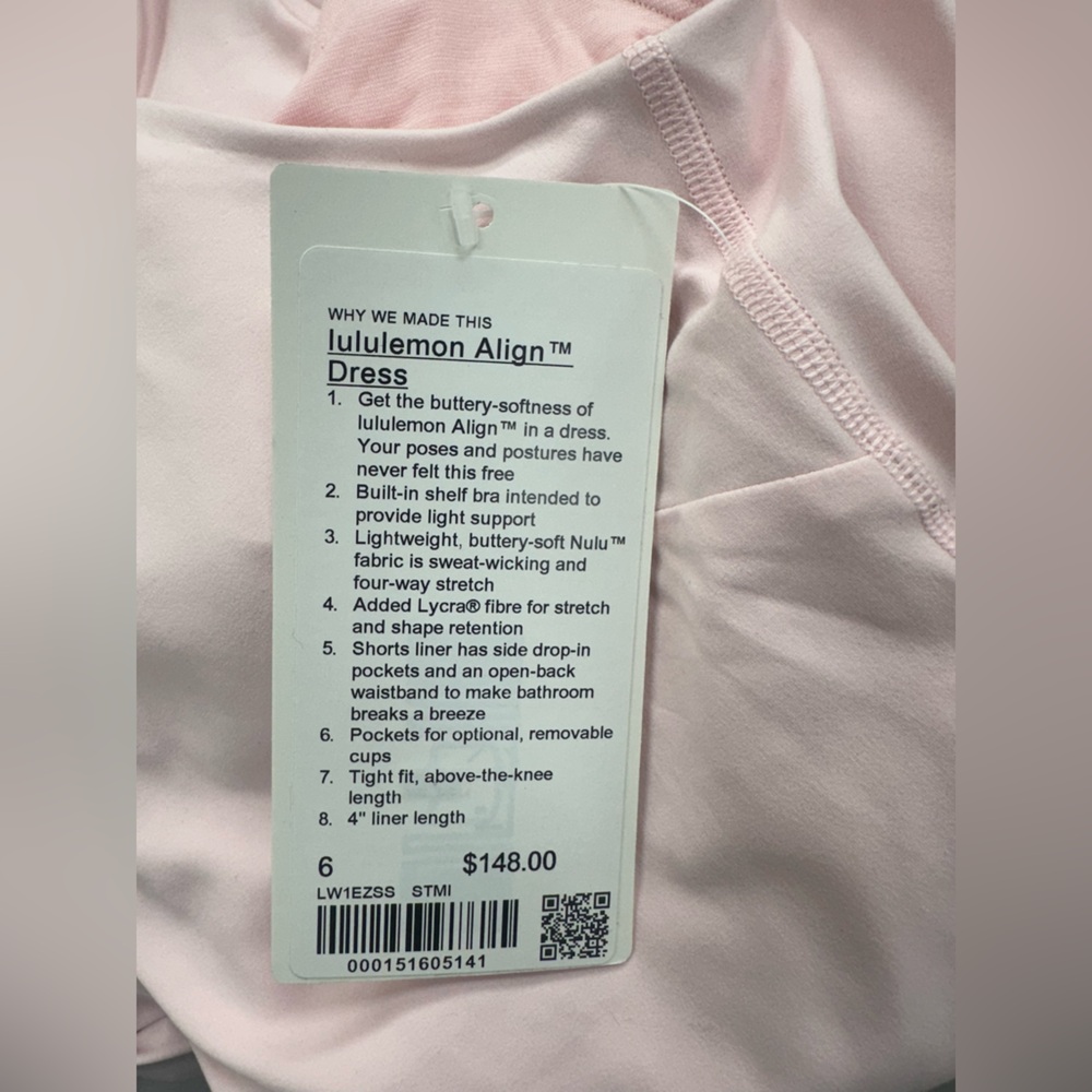 LuluLemon Align™ Dress in Strawberry Milkshake - Picture 6 of 7
